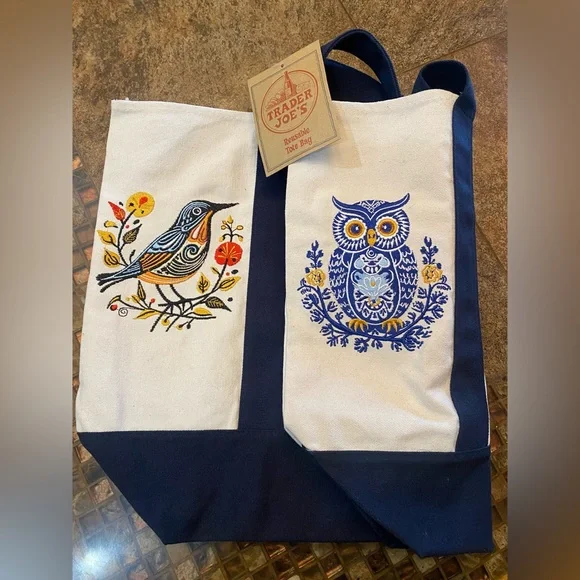 Trader Joe's Reusable Canvas Tote Bag - Picture 3 of 6